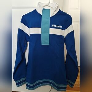 Bud Light 1/4 Zip Pullover Size Small
